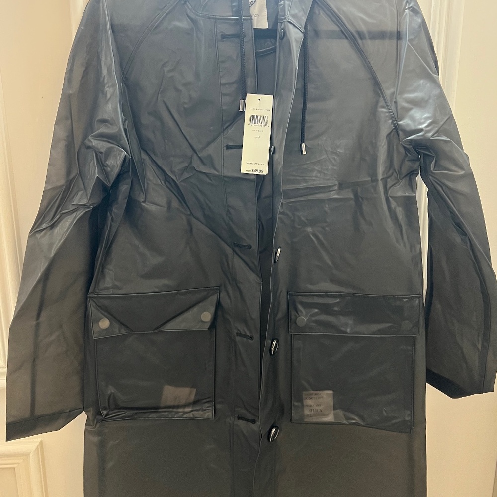 BCBGeneration Translucent rain jacket NWT - image 1